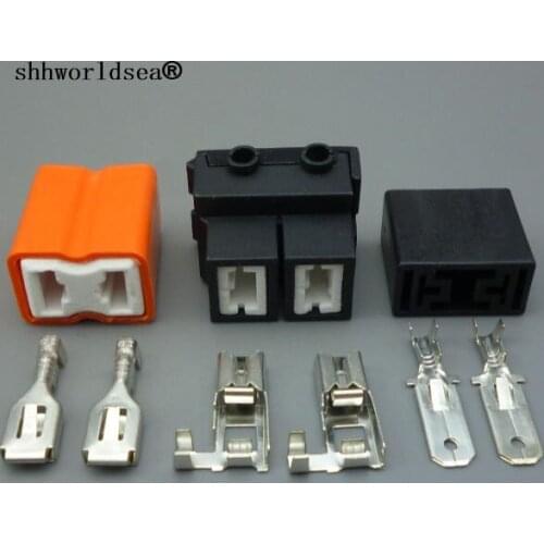 Shhworldsea 2sets H7 H2 bend right ceramic high temperature ceramics corner H7 bulb socket plug connector