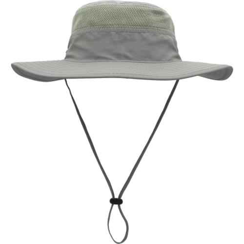 Connectyle Mens Women Summer Sun Hat UPF 50+ Wide Brim Breathable Bucket Hat Solid Adjustable Windproof Fishing Hats