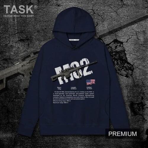 USA M82 Sniper Rifle Army weapon Military fan jedi game casual hoodie sweatshirt Men long sleeve hoody Spring Autumn pullovers