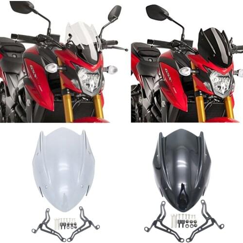 Motorcycle Windscreen Windshield Shield Screen with Bracket For Suzuki GSX-S750 GSXS750 GSXS GSX-S 750 2017 2018 2019