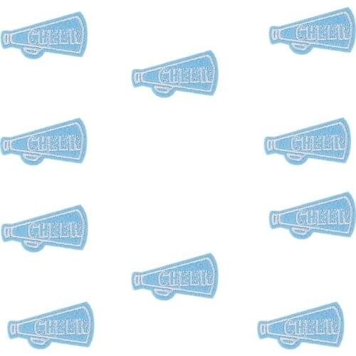 10 pcs Loud-speak patches badges for clothing iron embroidered patch applique iron sew on patches sewing accessories for clothes