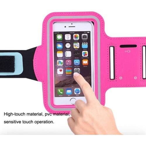 100pcs Universal Mobile Sweatproof Waterproof Jogging Running Arm Band Holder Case for iPhone 4 5S SE 6 6S 7 Plus for samsung