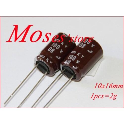 100v 68uf 100% Original new NCC Electrolytic Capacitor Radial Capacitance 10x16mm