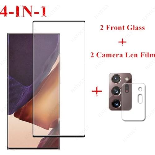 2PCS For Samsung Galaxy Note 20 Ultra Glass Tempered Glass for Samsung Galaxy Note 20 10 S10 S20 S21 Ultra Plus Screen Protector