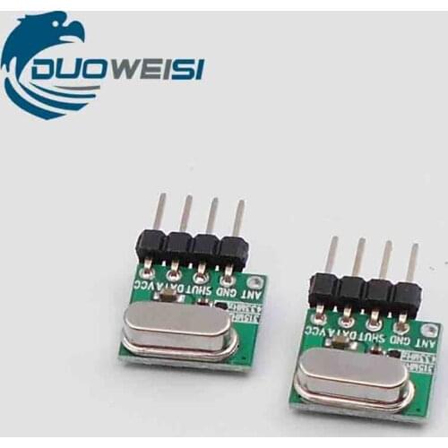 315m | 433M | ASK Wireless Superheterodyne Receiver Module | 5V | Small | OOK | Remote Control Switch | -108dBm