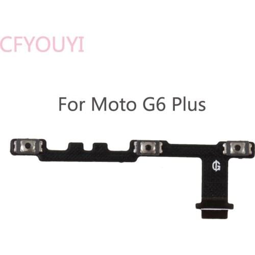 5pcs/lot Power On Off & Volume Buttons Flex Cable Repair Part For Motorola Moto G6 / G6 Plus