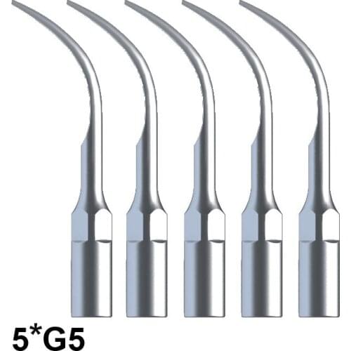 5Pcs Ultrasonic Dental Scaler Tip Fit EMS Woodpecker Scaler Handpiece Dentalm Scaler Scaling Tip For Tooth Cleaning