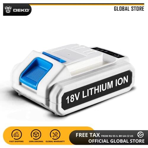 DEKO Battery18V-B 18V 1500mAh Lithium Ion Battery for GCD18DU3 Cordless Drill Replaceable Battery Pack