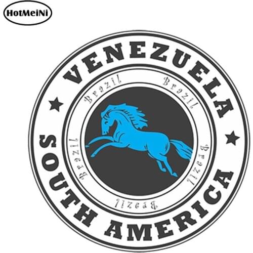 HotMeiNi Car Styling Car Sticker Venezuela Brazil Flag Vinyl Sticker Laptop Travel Luggage Waterproof Accessories 13cm x 13cm