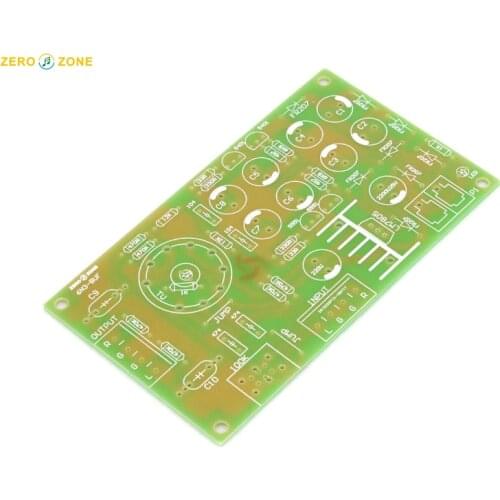 Free shipping ZEROZONE DIY PCB Board for 6N3 Tube Buffer Preamplifier Pre AC12V Amplifier Board