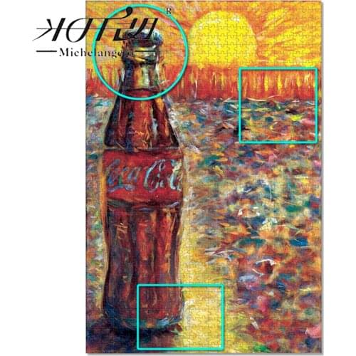 Michelangelo Coke Bottle-Tribute to Van Gogh Puzzle Gift Adult Puzzle 2000 Pieces of Educational Toy for Children