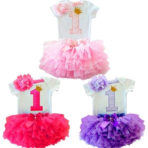 Toddler Girl Dress 1 Year Girl Baby Birthday Dress Kids Christening Dress Infant Baby Princess Party Dresses Newborn Clothing