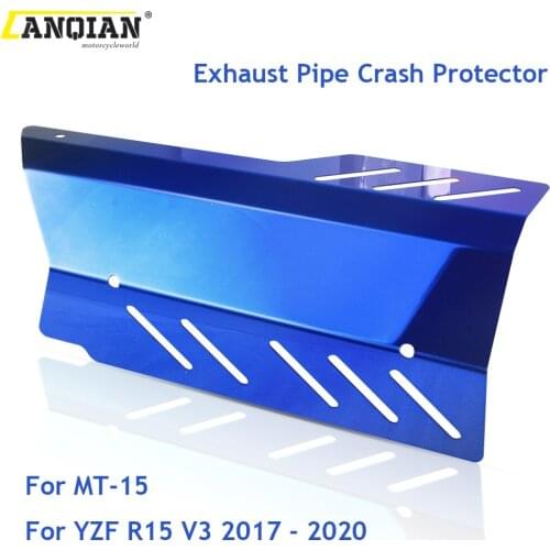 For Yamaha YZF R15 V3 2017 2018 2019 2020 MT-15 Motocycle Accessories Stainless Exhaust Pipe Crash Protector Heat Shield Covers