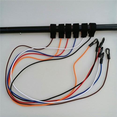 Perfeclan Elastic Kayak Canoe Boat Paddle Board Leash Fishing Rod Pole Holder Safety Lanyard Tether & Swivel Clip