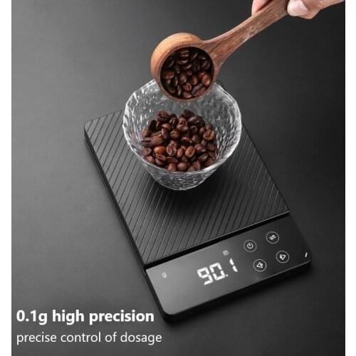 Electronic Digital Scales USB Charging Coffee Bean Food Weighing Anti-slip And Waterproof Portable Mini Kitchen Scales Balance