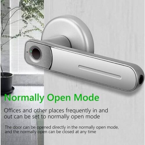 Fingerprint Electronic Door Lock Handle USB Anti Theft Smart Biometric Keyless Security Entry Electronic Lock with 2 Keys