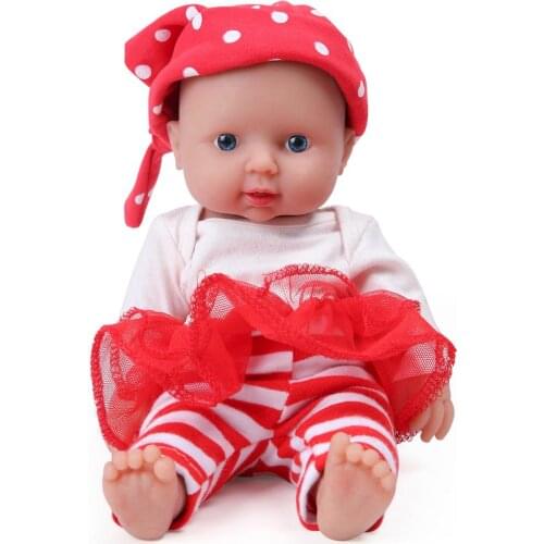 IVITA WG1505 30cm 1.1kg High Quality Silicone Alive Dolls Reborn Full Body Baby Lifelike Dink Family Small Girl Toy with Clothes