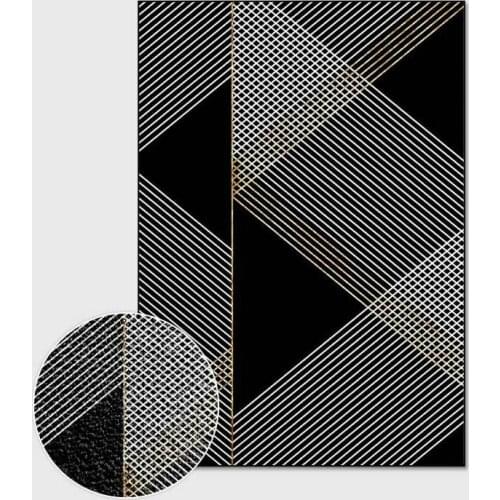 Family Geometric Printed Carpets for Living Room Bedroom Area Rug Modern Home Decor Washable Large Carpet Bedside Sofa Floor Mat