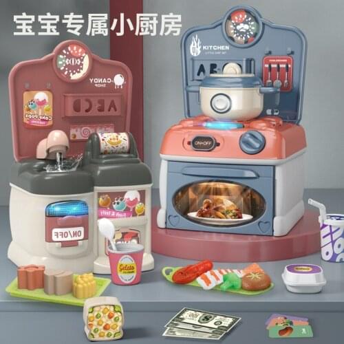 Kitchen Toy Coffee/Candy/Juice Machine hamburge Pretend Play Simulation Childrens Cooking Toys 2-4 Years Playing Toys House Set