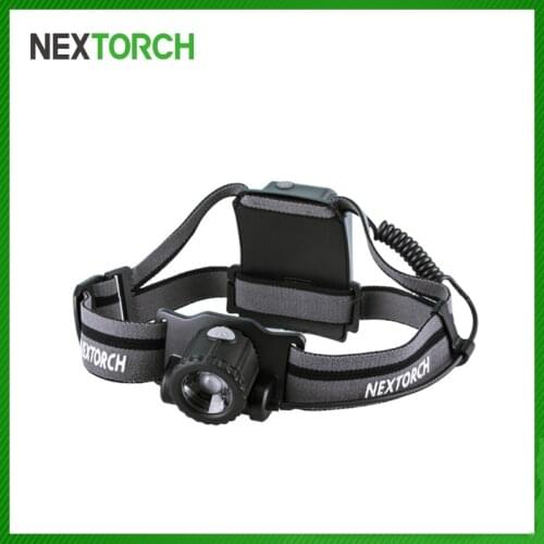 NEXTORCH 360° Focus-Adjustable Headlamp LED Torch High Power 760 Lumens USB Rechargeable Camping Running Hunting Black Color