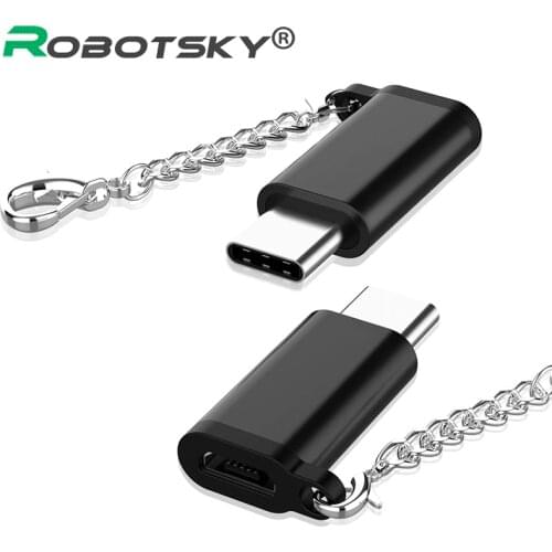 USB Type C Adapter to Micro USB female to Type-C male Converter USB C OTG Cable for Samsung Xiaomi Huawei Letv Macbook