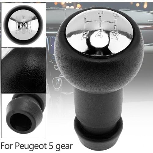 Durable 5 Speed ABS Car Manual Gear Shift Handball Knob for CITROEN C2 C4/SAXO XSARA PICASSO BERLINGO / PEUGEOT 5 Gear Models