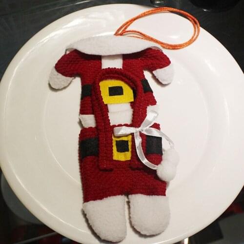 Christmas articles Christmas table decoration Christmas knife and fork set Christmas tableware set Christmas knife and fork bag