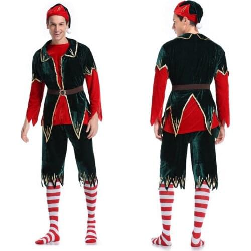 Christmas Adult Male Couples Costume Kindergarten Parent-Child Runway Show Clothing