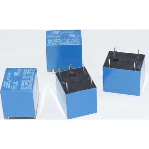 SRD - 09 VDC - SL - T73-5 feet 9 v 9 v C relay single-pole double throw 10a large current