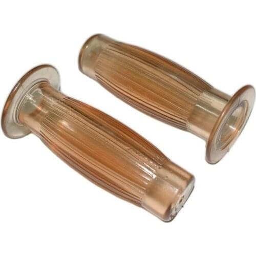 2PCS Universal 7/8" & 1" Motorcycle Bike Rubber Vintage Classic Handlebar Handle Hand Grips For Cafe Racer Bobber Clubman Custom