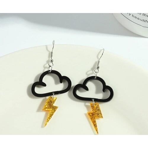 Cute Acrylic Cloud Dangle Earrings Girls Fashion Funny Drop Earrings for Women Ear Jewelry Wholesale Gifts