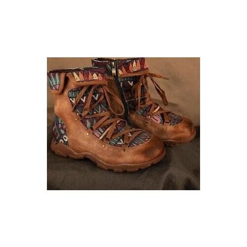 Womens shoes fashion vulcanized boots womens shoes retro motorcycle ankle boots low heel large 35-43