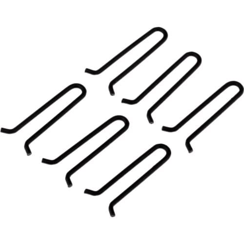 20 Pieces Steel Carp Fishing Terminal Tackle Fishing Accessories Black