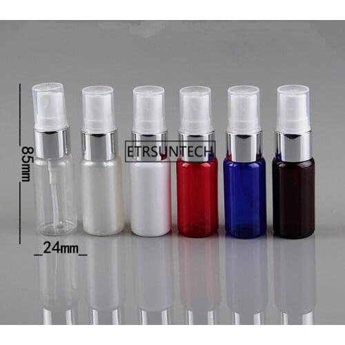 200pcs Spray Bottles 15ML Perfume Atomizer Empty Cosmetic Containers PET Portable Aftershave Makeup Travel F3409