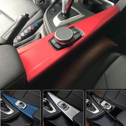 Car Console Armrest Multimedia Panel Decoration Cover Trim Sticker For BMW 3/4 series GT F30 F32 F34 LHD Interior Accessories