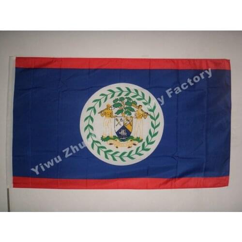 Belize Flag 150X90cm (3x5FT) 115g 100D Polyester Double Stitched High Quality Free Shipping