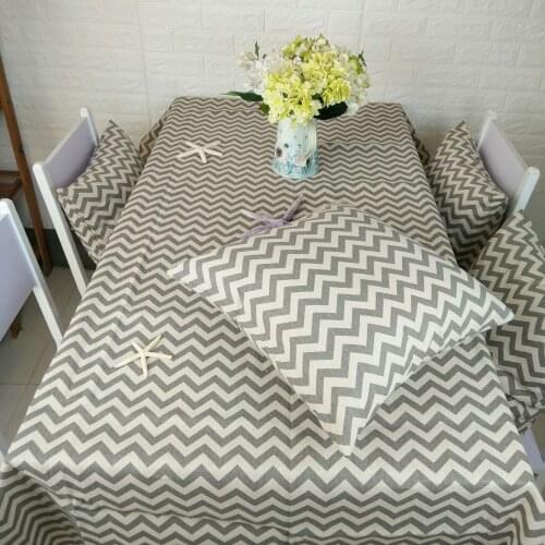 Household cloth tablecloth coffee table cloth modern minimalist geometric corrugated rectangular table cloth