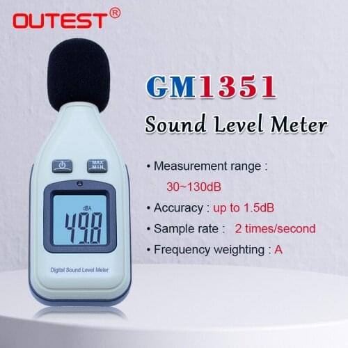 GM1351 Digital Sound Level Meter Decibel Logger Tester 30-130dB Noise in Decibels LCD Analyzer Tester