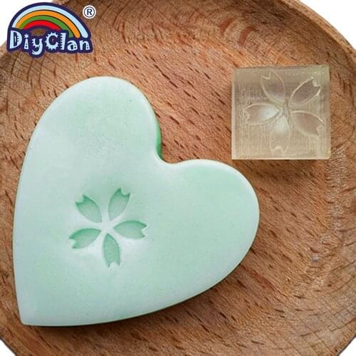 Plant modeling Acrylic sunflower resin chapte Sophora japonica leaves handmade Resin soap stamp chapter diy patterns Z0069SY
