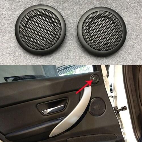2PCS Rear Door Loudspeaker Cover for BMW F30 3 Series 3GT 316i 320 330 328 Car-Styling Interior Audio Modification Accessories