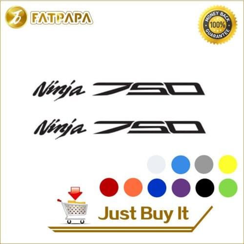 Motorcycle bike Fuel tank Wheels Fairing notebook Luggage helmet MOTO Sticker decals For Kawasaki NINJA 750 NINJA750