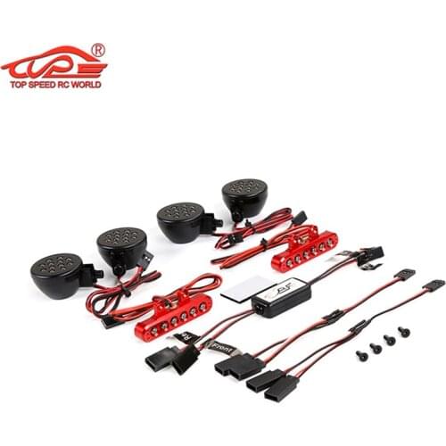 Front Headlight Lamp AND Rear Light LED Light Set for 1/5 HPI ROVAN ROFUN KM BAJA 5T TRUCK RC CAR PARTS