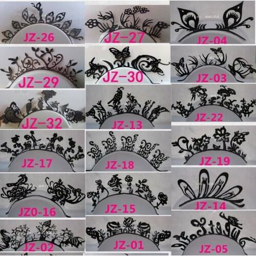 Paper-cut false eyelashes butterfly Peacock