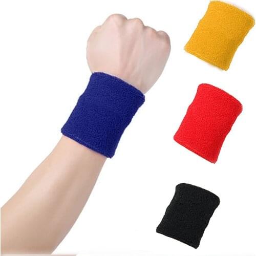 New Sweatbands Terry Cotton Wrist Sweat Band Yoga Sports Running Wristband Wrist Sweatband Muñequera Deportiva academia