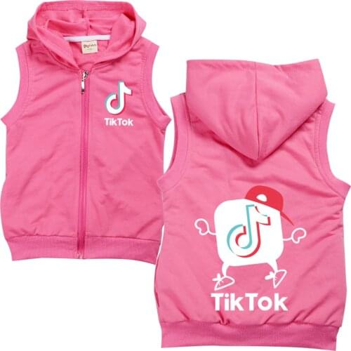 TIK TOK New Boy Girls Autumn Set Child Sports Cotton Vest Childrens Clothing Boy Sweatshirts Casual Clothing