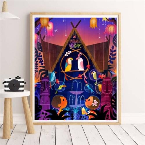 Sing Like A Tiki Bird Enchanted Tiki Room Art Canvas Poster Painting Wall Picture Print Modern Home Bedroom Decoration Artwork