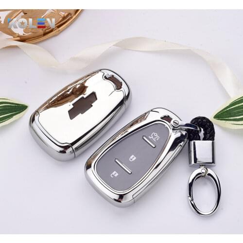 Plating Soft TPU+PC Car Remote Key Case Cover Holder For Chevrolet Cruze Camaro Malibu Volt Bolt Trax Spark Equinox Accessories