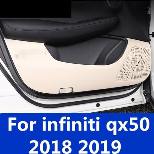 For infiniti qx50 2018 2019 Car Protector Side Edge Protected Anti-kick Door Mats Interior Anti-kick Pad Protective Sticker