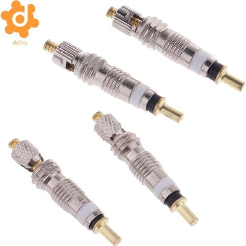 Dolity 2Pcs Silver Tubeless Presta Valve Core Copper Replacement Part Universal Accessory for Road Bikes and Mountain Bicycles