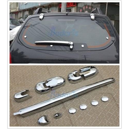 For Hyundai Tucson 2005 2006 2007 2008 2009 2010 2011 2012 Rear Window Rain Wiper Cover Blade Frame Strips Auto Accessories